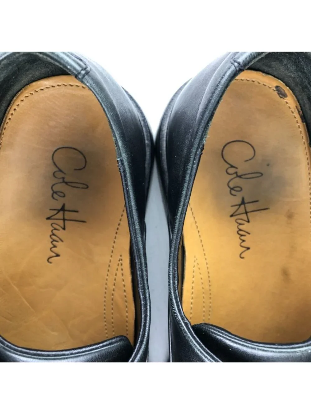 Cole Haan Men's Size 8.5M Jackson Nike Air Black Leather Lace-Up Oxford Shoes